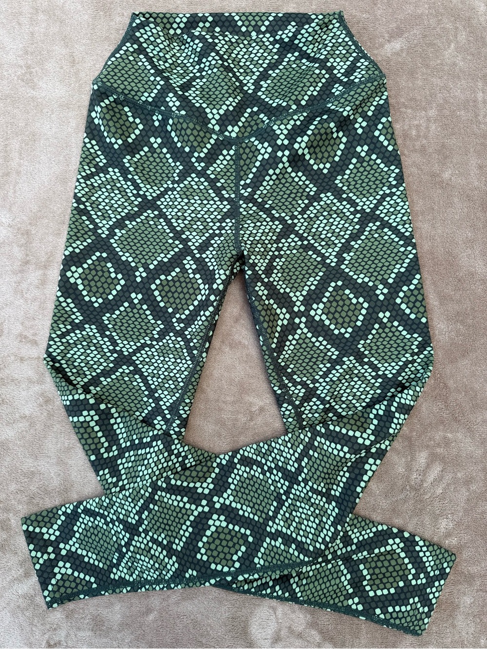 Balance Athletica Green Snake-Print Leggings